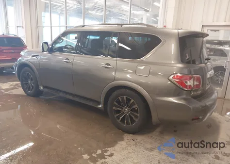 2017 Nissan Armada Platinum из США, поврежденный, VIN JN8AY2NE2H9707190